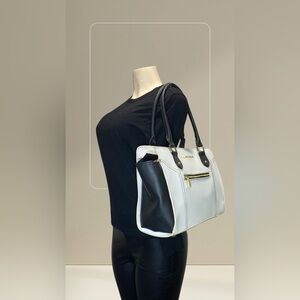 Christian Siriano Black and White Shoulder Bag